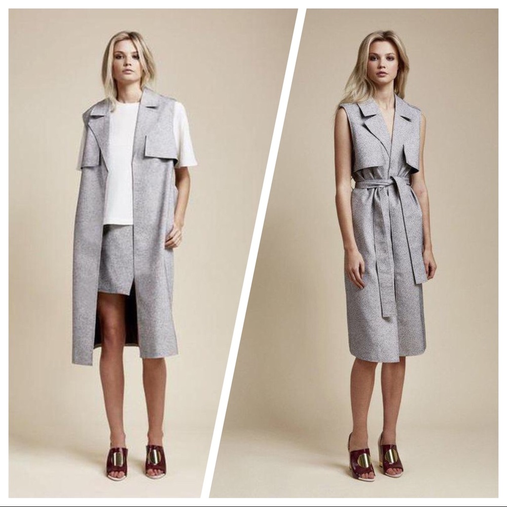Finders Keepers Get Up Sleeveless Trench Vest NWOT